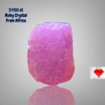 Natural African Ruby Crystal 3.430ct – Untreated and Radiant