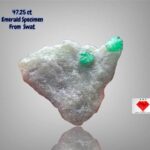 47.25 ct Emerald Specimen from Swat (32.47 × 32.42 × 6.47 mm): A Rare Natural Gemstone