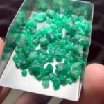 A Closer Look at a 49.20 Carat Emerald Rough Lot from Swat