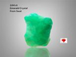 Wide, Light, and Luminous: The Elegance of a 2.64ct Swat Emerald Crystal