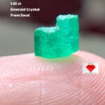 Delicate Beauty: 1.42 Carat Emerald Crystal from Swat Valley, Pakistan