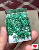 43.20 ct Panjshir Emerald Rough Lot – Flat Crystal Parcel with Strong Cutting Potential