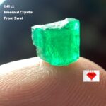 Natural Elegance: 1.41 Carat Emerald Crystal from Swat Valley, Pakistan