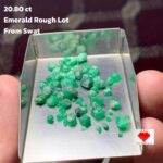 The Emerald of Swat: A 20.80-Carat Rough Gemstone with Natural Grace