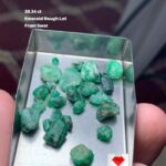 38.34 ct Swat Emerald Rough Lot, Pakistan Gemstone