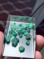38.34 ct Swat Emerald Rough Lot, Pakistan Gemstone - Image 8