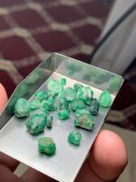 38.34 ct Swat Emerald Rough Lot, Pakistan Gemstone - Image 10