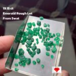 19.15 ct Swat Emerald Rough Lot – Authentic Green Crystals from Pakistan