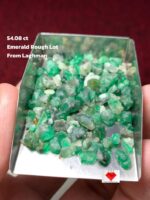 Majestic Raw Green: 54.08 ct Emerald Rough Lot from Laghman — Afghanistan’s Natural Gem Vault