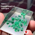 16.55 ct Swat Emerald Rough Lot – Natural Green Crystals from Pakistan