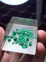 16.55 ct Swat Emerald Rough Lot – Natural Green Crystals from Pakistan - Image 7