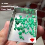 19.25 ct Swat Emerald Rough Lot – Authentic Green Crystals from Pakistan