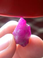 20.90 ct Afghan Ruby Crystal – Well-Balanced Natural Formation with Strong Faceting Potential - Image 12