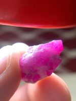 20.90 ct Afghan Ruby Crystal – Well-Balanced Natural Formation with Strong Faceting Potential - Image 8
