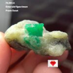 74.30 Carat Emerald Specimen from Swat Valley, Pakistan