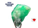 5.47ct Swat Emerald Crystal: A Naturally Sculpted Gemstone with Striking Length