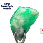 5.47ct Swat Emerald Crystal: A Naturally Sculpted Gemstone with Striking Length
