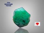 Precision in Nature: 3.15 ct Swat Emerald Crystal (7.90 × 7.31 × 6.07 mm)