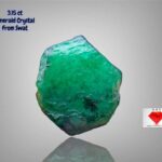 Precision in Nature: 3.15 ct Swat Emerald Crystal (7.90 × 7.31 × 6.07 mm)