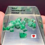 Raw Beauty from Swat: 18.25 ct Emerald Rough Gemstone (7.62 × 5.77 × 5.14 mm)