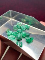 Raw Beauty from Swat: 18.25 ct Emerald Rough Gemstone (7.62 × 5.77 × 5.14 mm) - Image 2
