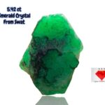 5.42ct Swat Valley Emerald Crystal – Natural Deep Green Gemstone