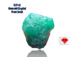 5.17ct Swat Emerald Crystal – Natural Gemstone (7.87 x 10.76 x 8.81 mm)