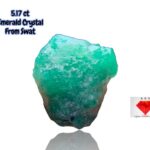 5.17ct Swat Emerald Crystal – Natural Gemstone (7.87 x 10.76 x 8.81 mm)