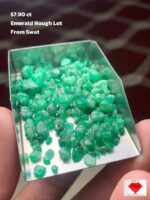 Compact Power: 57.90 ct Emerald Rough Lot from Swat Valley