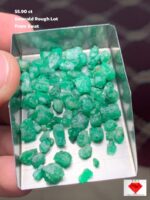 Volumetric Strength: 55.90 ct Emerald Rough Lot from Swat Valley