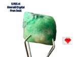 5.955ct Swat Emerald Crystal – Compact Power and Pure Color (9.64 x 8.09 x 7.63mm)
