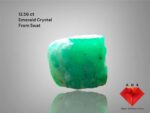 Irregular Elegance: 12.56 ct Emerald Crystal from Swat Valley