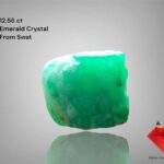 Irregular Elegance: 12.56 ct Emerald Crystal from Swat Valley