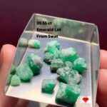 39.55ct Swat Emerald Rough Lot – Natural Beauty in Raw Form