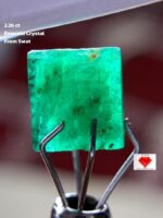 2.26ct Swat Emerald Crystal: Vivid Green Gemstone