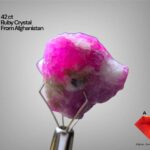 42 ct Afghan Ruby Crystal – Balanced Compact Formation with Strong Gem Potential