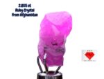 Afghan Ruby Crystal – 2.855ct Petite Intense Red Gemstone