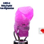 Afghan Ruby Crystal – 2.855ct Petite Intense Red Gemstone