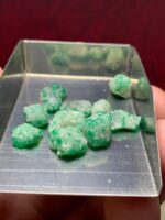 31.95ct Swat Emerald Rough Lot – Bright Green Crystal with Excellent Clarity - Image 4