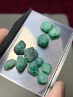 31.95ct Swat Emerald Rough Lot – Bright Green Crystal with Excellent Clarity - Image 8