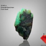23.40 ct Swat Emerald: A Slender Crystal With Deep Green Brilliance