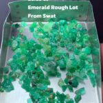 28.65ct Swat Emerald Rough Lot – Natural Green Gems (8.98 x 7.62 x 4.27mm)