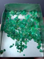 28.65ct Swat Emerald Rough Lot – Natural Green Gems (8.98 x 7.62 x 4.27mm) - Image 2