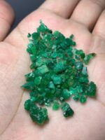 28.65ct Swat Emerald Rough Lot – Natural Green Gems (8.98 x 7.62 x 4.27mm) - Image 3