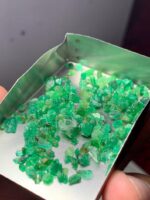 28.65ct Swat Emerald Rough Lot – Natural Green Gems (8.98 x 7.62 x 4.27mm) - Image 8