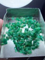 28.65ct Swat Emerald Rough Lot – Natural Green Gems (8.98 x 7.62 x 4.27mm) - Image 9