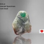 Compact Elegance: 19.14 ct Swat Emerald Specimen with Distinct Crystal Form