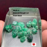 Unearthed Excellence: 38.55ct Swat Emerald Rough Lot