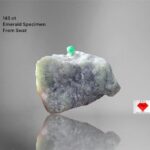 A Natural Marvel: 143 ct Emerald Specimen from Swat, Pakistan