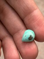 Pear-Shaped Afghan Turquoise: A 3.75 ct Gem of Subtle Elegance - Image 4